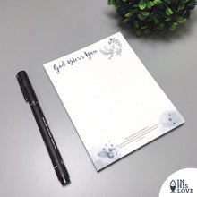 Load image into Gallery viewer, &quot;God bless you&quot; Waterproof Notepad
