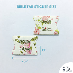 Bible Tab Stickers Old & New testament Set - Floral
