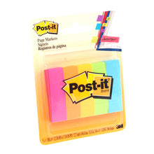 Load image into Gallery viewer, POST-IT PAGE MARKERS 670-5AN, 100 SHEETS/PAD
