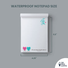 Load image into Gallery viewer, &quot;I Love You&quot; Waterproof Notepad
