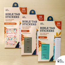 Load image into Gallery viewer, In His Love Bible Tab Stickers Old &amp; New testament Set - HAPPY GARDEN

