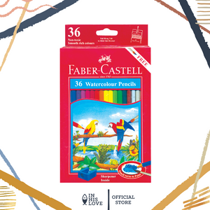 Faber-Castell Watercolour Pencil 12 Colors long